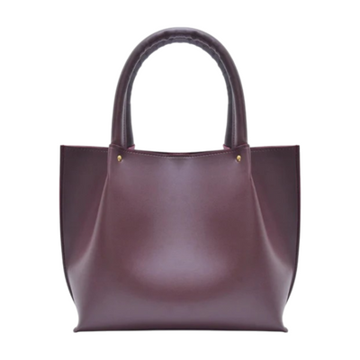 Voran Burgundy Tote Bag  Chic Spacious &amp Premium Leather Female